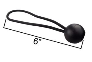 Bungee Ball 6″ Black Bungee Cords & Ropes Free Shipping