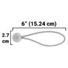 Silver extra heavy duty tarpaulin 4m x 8m with 20 x 6″ bungee balls (white) kit tarpaulins free shipping