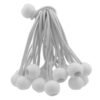 Silver extra heavy duty tarpaulin 5m x 6m with 20 x 6″ bungee balls (white) kit tarpaulins free shipping