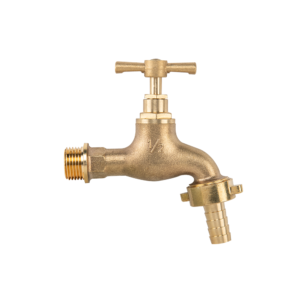 Garden Bib Brass 1/2" BSPM Inlet and 3/4" Outlet With 1/2"