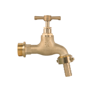 Garden Bib Brass 3/4" BSPM Inlet and 3/4" Outlet With 1/2"