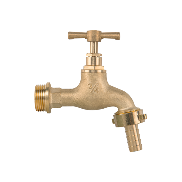 Garden Bib Brass 3/4" BSPM Inlet and 3/4" Outlet With 1/2"