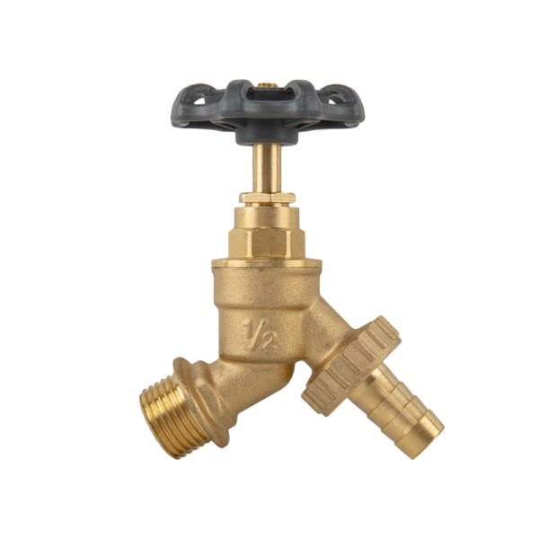 Garden Bib Brass 1/2" BSPM Inlet and 3/4" Outlet With 1/2"