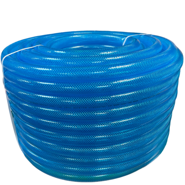 Braided Fuel Hose Blue Transparent PVC 19mm*2.1mm