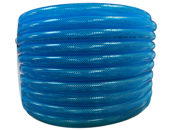 Braided Fuel Hose Blue Transparent PVC 19mm*2.1mm