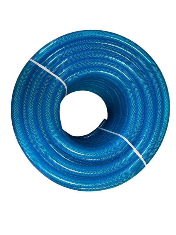 Braided Fuel Hose Blue Transparent PVC 19mm*2.1mm
