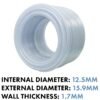 Clear Braided PVC Pipe 12.5mm*1.7mm Hose Free Shipping 27