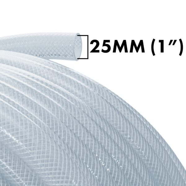 Clear Braided PVC Pipe 25mm*3.5mm Hose Free Shipping 17