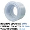 Clear Braided PVC Pipe 8mm*1.6mm Hose Free Shipping 29