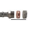 Brass quick connect bib tap full connection kit x2 with black/yellow connectors – heavy duty outdoor garden tap uk garden hose connection set free shipping 51