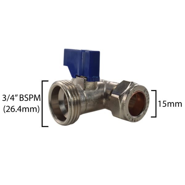 Brass compression tee valve 15mm – ¾ inch bsp male – solid brass compression fitting uk brass connectors free shipping 5