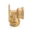 15mm Brass Wall Flange Kit with Lever Tap with Hose Barb and