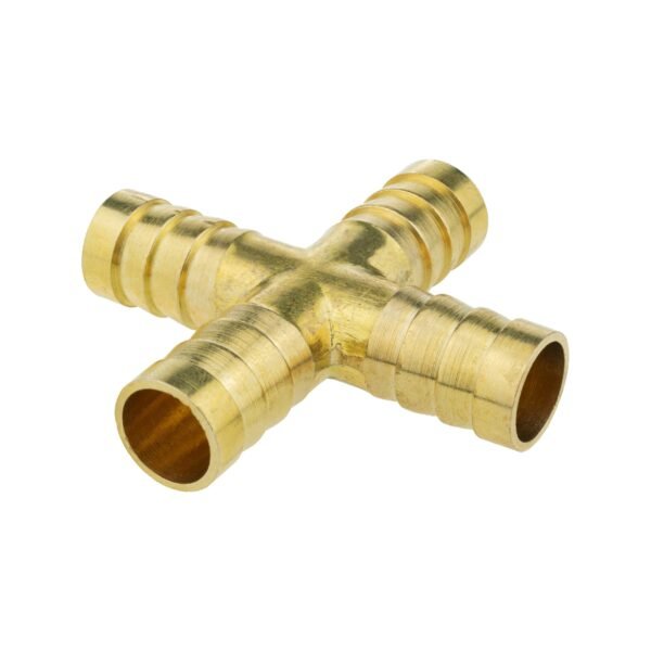 Brass cross joiner 12. 5mm – heavy duty pipe & hose fitting uk brass connectors free shipping 7