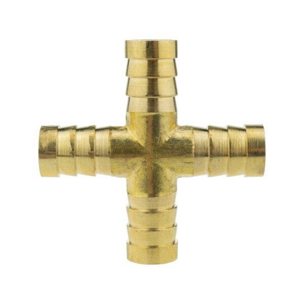Brass cross joiner 12. 5mm – heavy duty pipe & hose fitting uk brass connectors free shipping 5