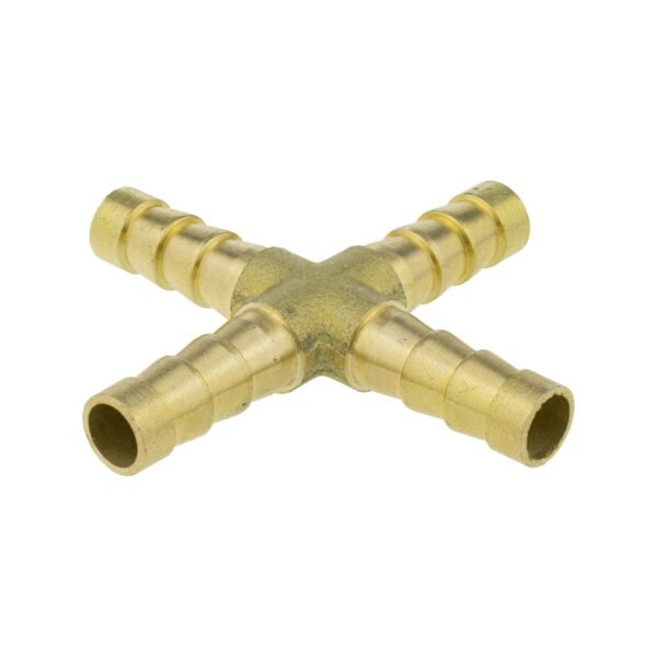 Brass cross joiner 6mm – heavy duty pipe & hose fitting uk brass connectors free shipping 2