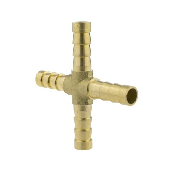 Brass cross joiner 6mm – heavy duty pipe & hose fitting uk brass connectors free shipping 3