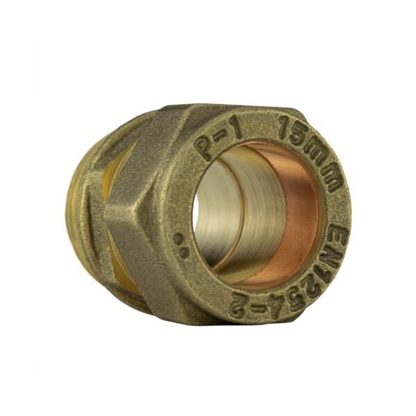Brass compression straight 15mm – 1/2″bspm – solid brass compression fitting uk brass connectors free shipping 11