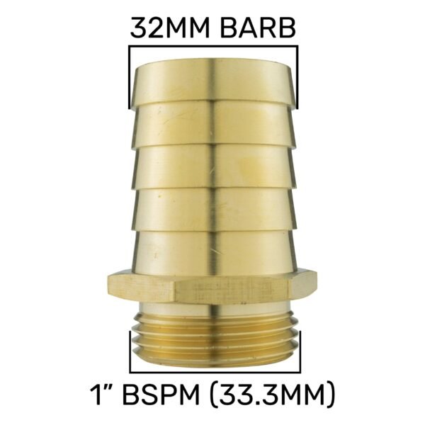Ibc 2” s60x6 cap with lever valve and 32mm brass barb – heavy duty pipe & hose fitting uk ibc tanks fittings free shipping 19