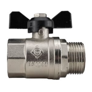 Zinc Nickel Plated Butterfly Valve 3/4″ BSPM-F Home & Garden Free Shipping