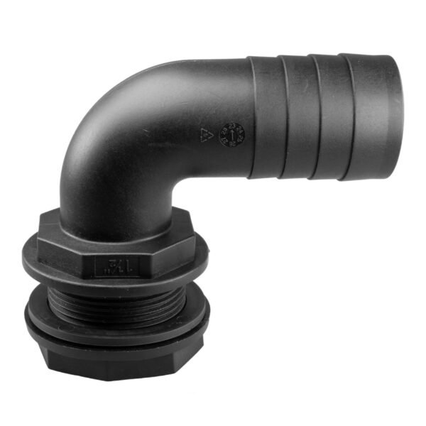 Tank connector 90 degree standard with washer & nut 3/4 inch bspm – 3/4 inch garden hose connector uk water butt fittings free shipping 11