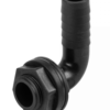Tank connector 90 degree with washer & nut 1 inch bspm – 1 inch barb with drill bit water butt fittings free shipping 31
