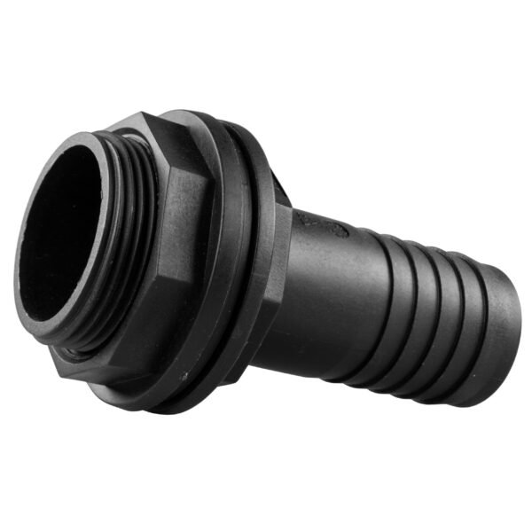 Tank Connector with Washer & Nut 3/4"BSPM - 3/4" Barb and