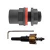 Water butt 1/2 inch bsp male with female outlet and drill bit – heavy duty pipe & hose fitting uk water butt fittings free shipping 1