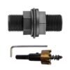 Tank connector with washer 1/2 inch bspm and drill bit – garden hose connector uk water butt fittings free shipping 1