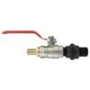 Water butt kit ½ inch bsp with lever valve and 13mm brass barb – rainwater harvesting kit uk