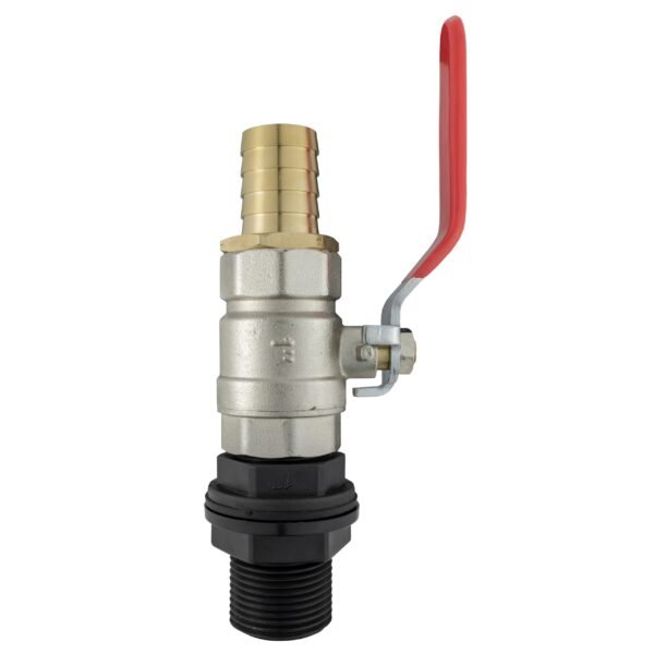 Water butt kit 1 inch bsp with lever valve and 25mm brass barb – rainwater harvesting kit uk water butt kits free shipping 5