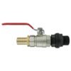 Water butt kit 3/4 inch bsp with lever valve and 25mm brass barb – rainwater harvesting kit uk