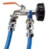 Ibc 2” s60x6 cap with quick connect double tap and hose – heavy duty pipe & hose fitting uk ibc tanks fittings free shipping 11