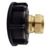 Ibc 2” s60x6 cap with brass compression straight ¾” bsp – – heavy duty pipe & hose fitting uk ibc tanks fittings free shipping 25