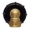 Ibc 2” s60x6 cap with brass compression elbow ¾” bsp – 22mm – heavy duty pipe & hose fitting uk ibc tanks fittings free shipping 19