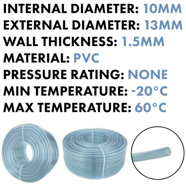 Clear PVC Pipe 10mm*13mm Hose Free Shipping 5