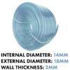 Clear PVC Pipe 14mm*18mm Home & Garden Free Shipping 19