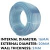 Clear PVC Pipe 16mm*20mm Home & Garden Free Shipping 15