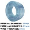 Clear PVC Pipe 18mm*22mm Home & Garden Free Shipping 21