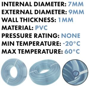 Clear PVC Pipe 7mm*9mm Home & Garden Free Shipping