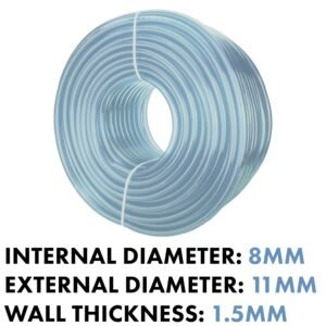 Clear PVC Pipe 8mm*11mm Home & Garden Free Shipping