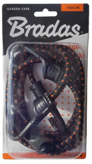 Bungee Cord Hook with PVC-coated Metal Hooks 100cm