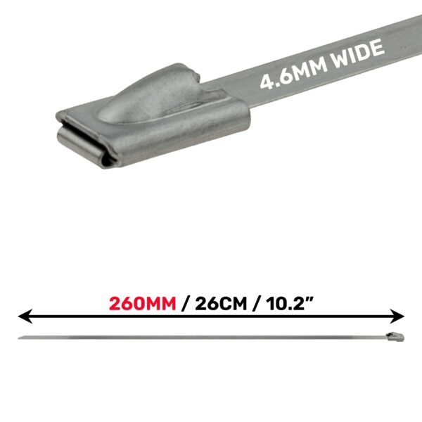 Stainless Steel Cable Ties 4.6mm x 260mm Cable Ties Free Shipping 9