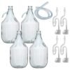 Glass Demijohn 5L 4 Pack Plain With Airlock, Bung & Tube Home & Garden Free Shipping 9