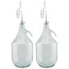 Glass Demijohn 5L 2 Pack Plain With Airlock & Bung Home & Garden Free Shipping 19