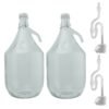 Glass Demijohn 5L 2 Pack Swing Top Cap, Airlock & Bung Home & Garden Free Shipping 13