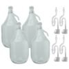 Glass Demijohn 5L 4 Pack Swing Top Cap, Airlock & Bung Home & Garden Free Shipping 13