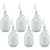 Glass Demijohn 5L 6 Pack Plain With Airlock & Bung Home & Garden Free Shipping 15
