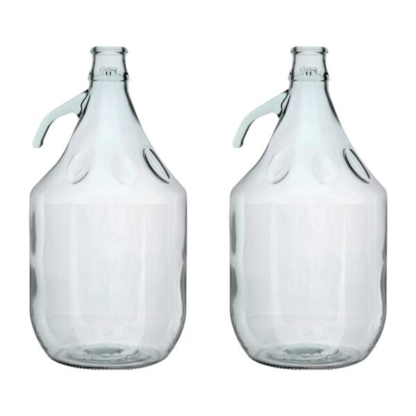 Glass Demijohn 5L 2 Pack Plain Home & Garden Free Shipping 5