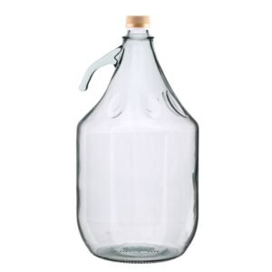 Glass Demijohn 5L With Screw Top Cap Home & Garden Free Shipping