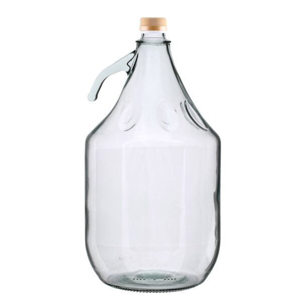 Glass Demijohn 5L With Screw Top Cap Home & Garden Free Shipping 5